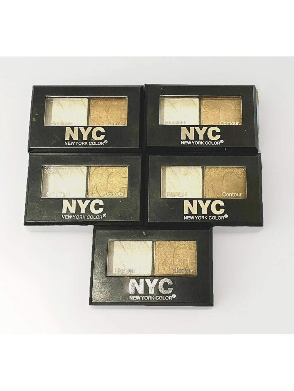 5-Pack New NYC Eye Shadow City Duet Duo 2-Color Set in 374 Heavenly (Sealed)
